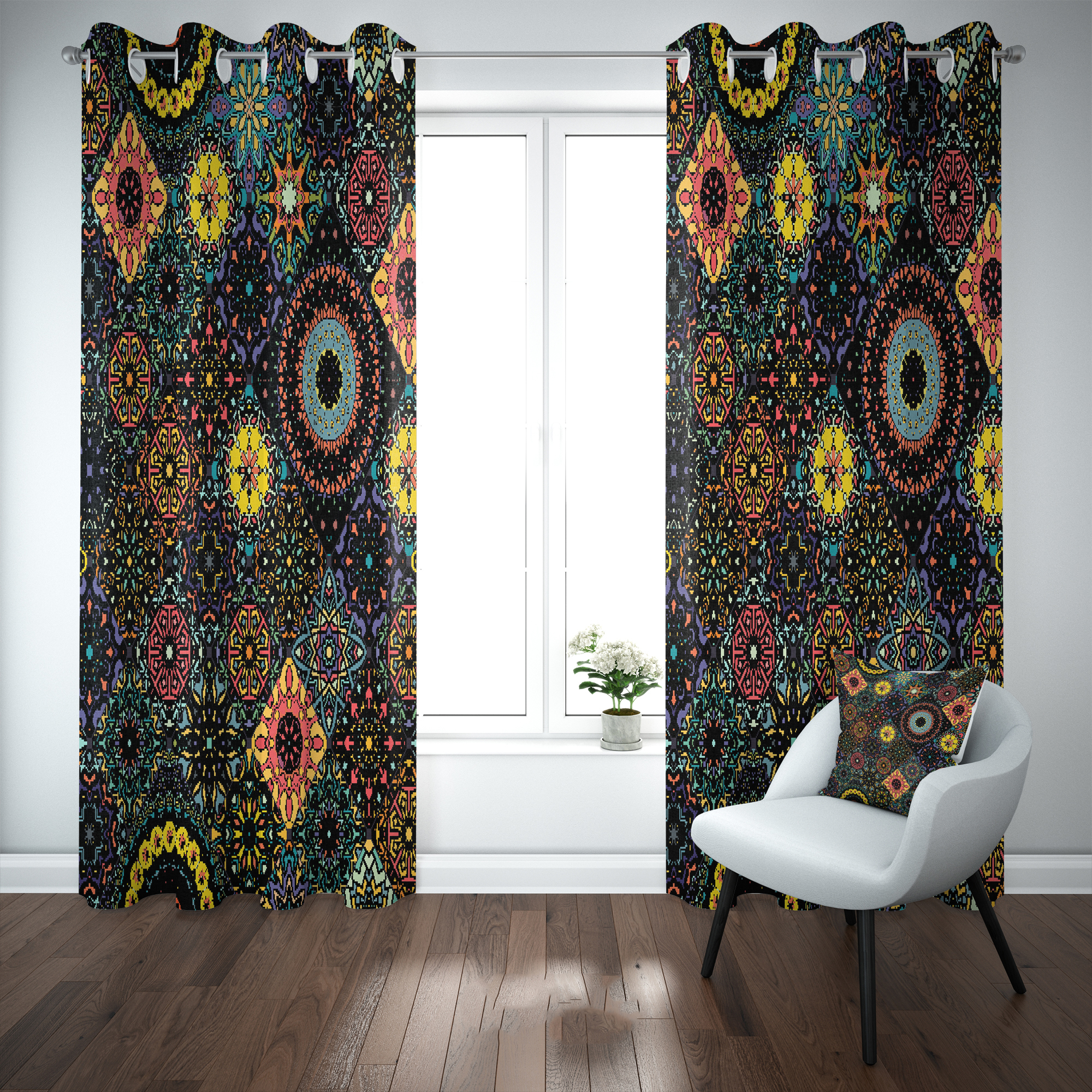 پرده مدل b2029 سایز 140×280 سانتی متر