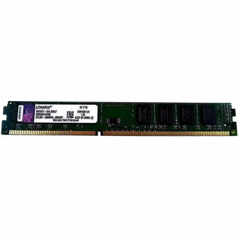 رم دسکتاپ DDR3 تک کاناله 1600 مگاهرتز کینگستون مدل KVR16N11/4 ظرفیت 4 گیگابایت