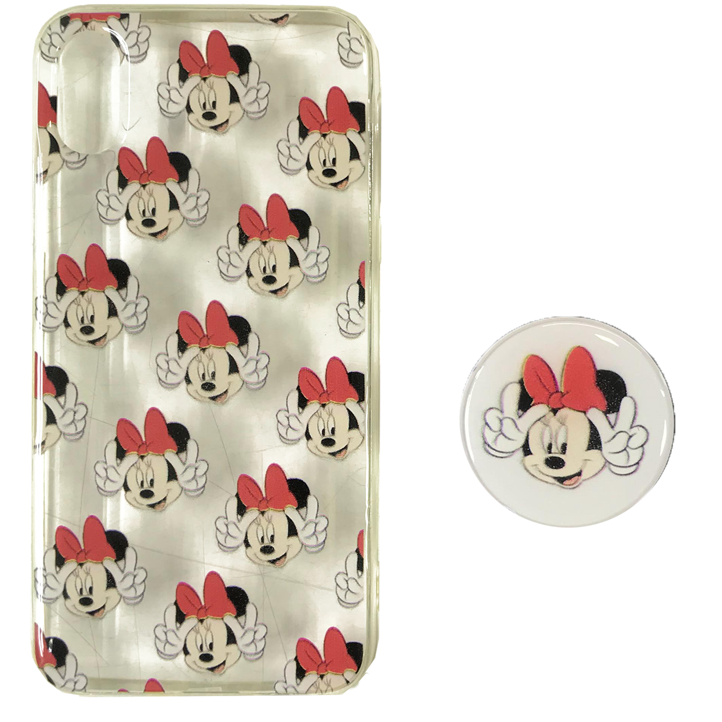 کاور مدل مینی موس مناسب برای گوشی موبایل اپل iphone Xs max به همراه پایه نگهدارنده