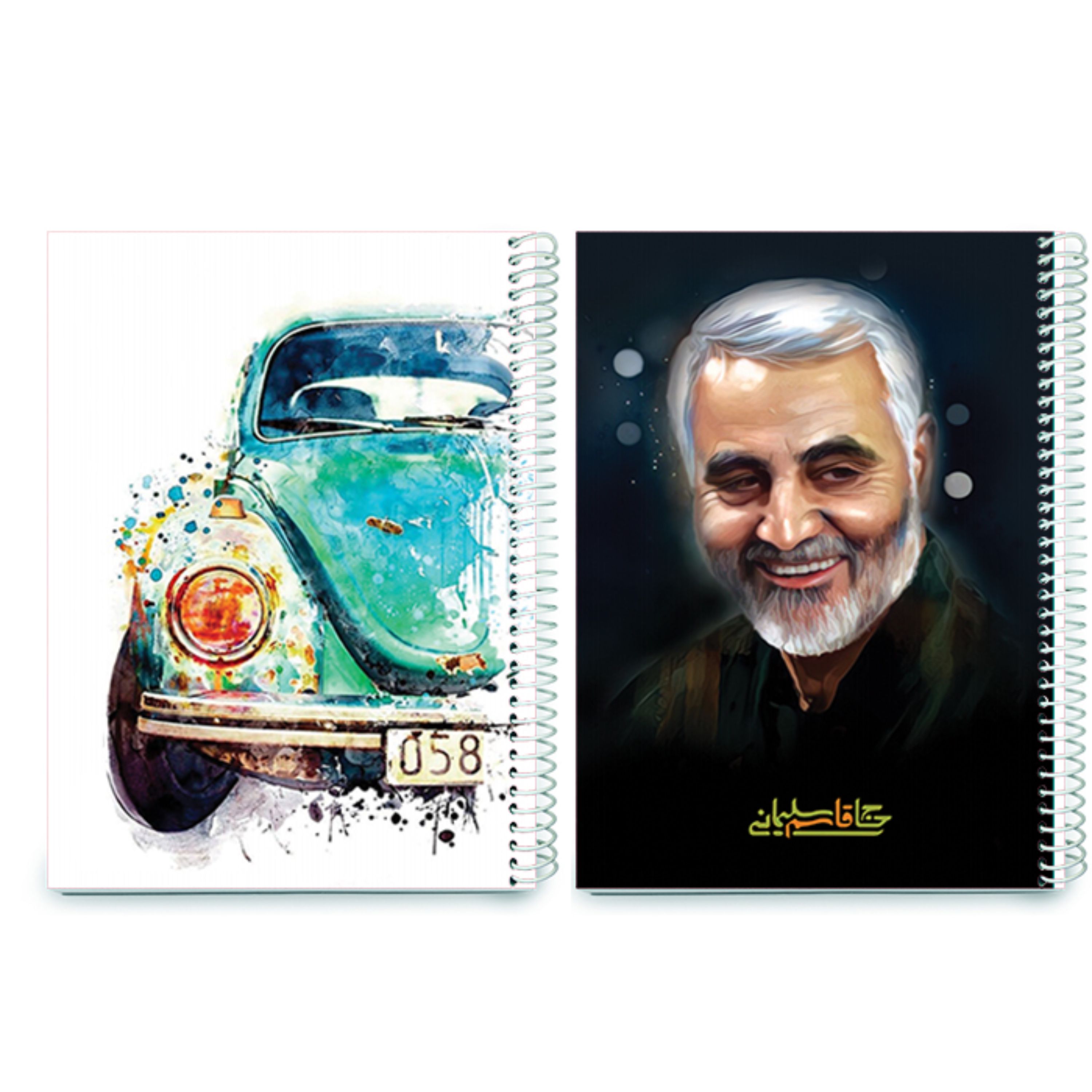 دفتر مشق سیمی 80 برگ مرسل مدل فانتزی کد 12 مجموعه 2 عددی