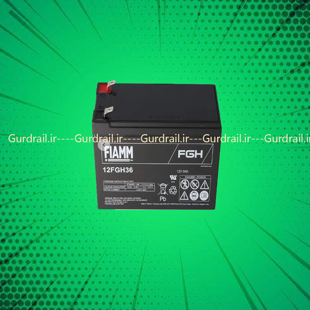 باتری یو پی اس 12 ولت 9 آمپر فیام مدل 12FGH36 | گاردریل
