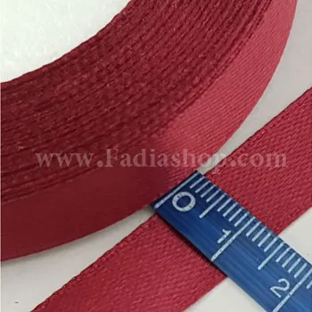 روبان 13 ساتن زرشکی روشن 25
