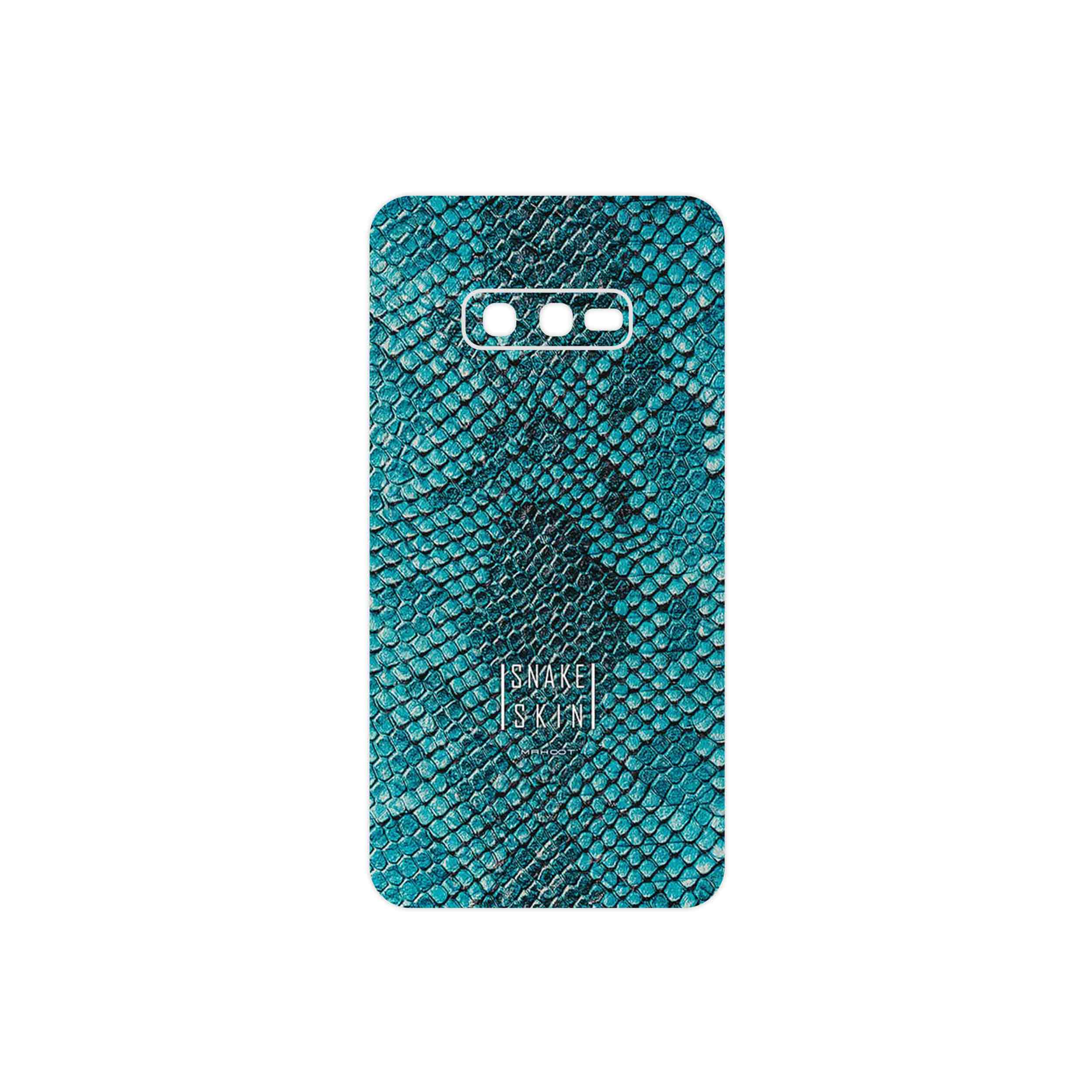 برچسب پوششی ماهوت مدل Blue Snake Skin مناسب برای گوشی موبایل سامسونگ Galaxy S10e