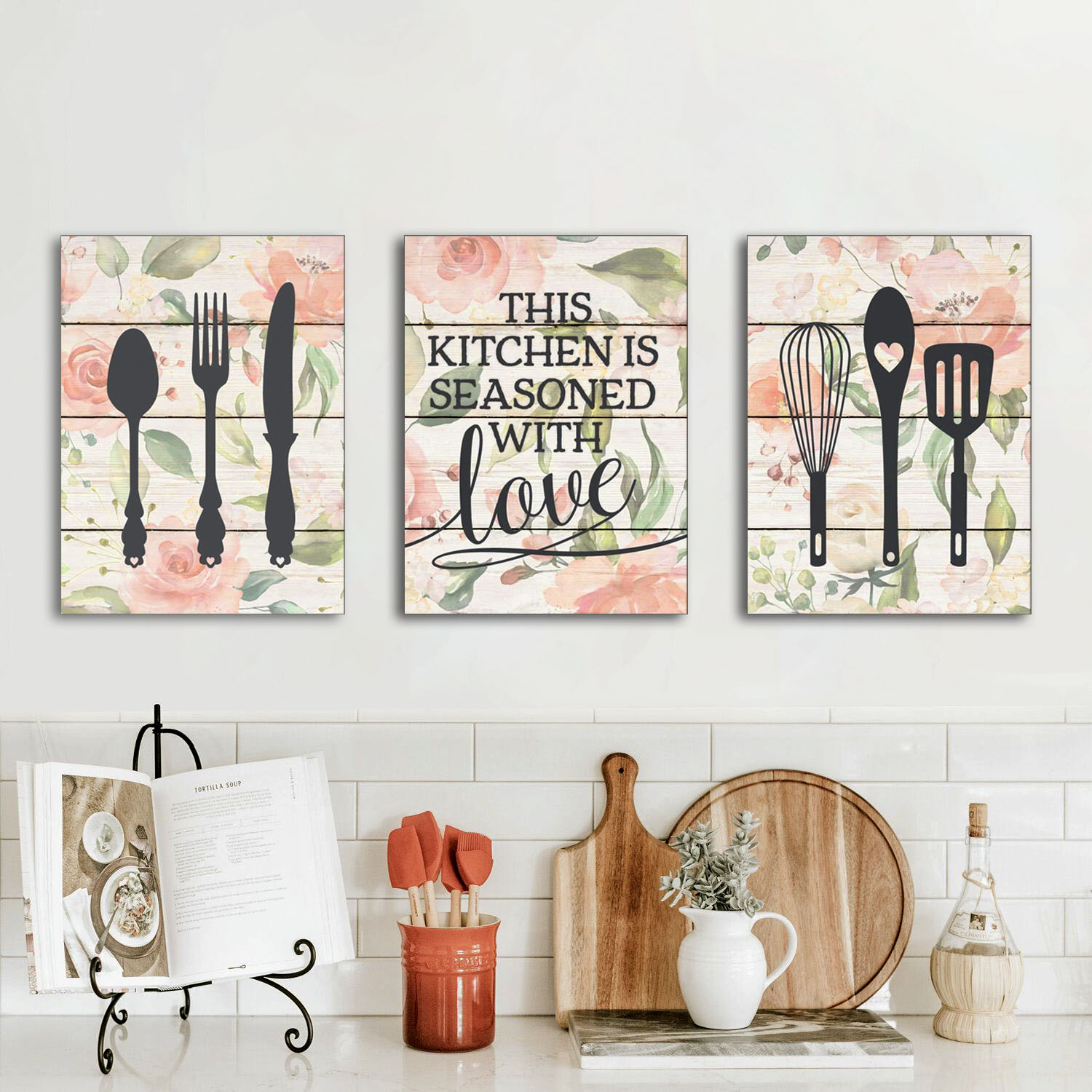 تابلو شاسی مدل آشپزخانه کد KIT2 مجموعه 3 عددی