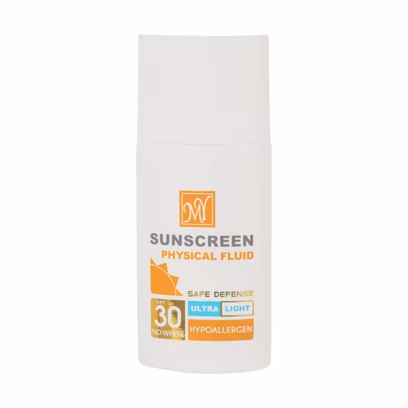 فلوئید ضد آفتاب فیزیکال Safe Defence مای SPF 30 | حجم 50 میل