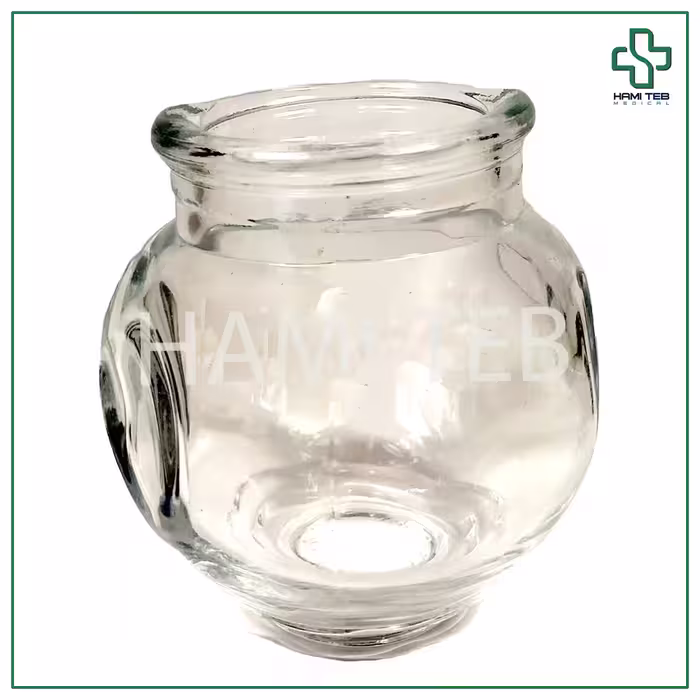 لیوان بادکش شیشه ای سایز 5