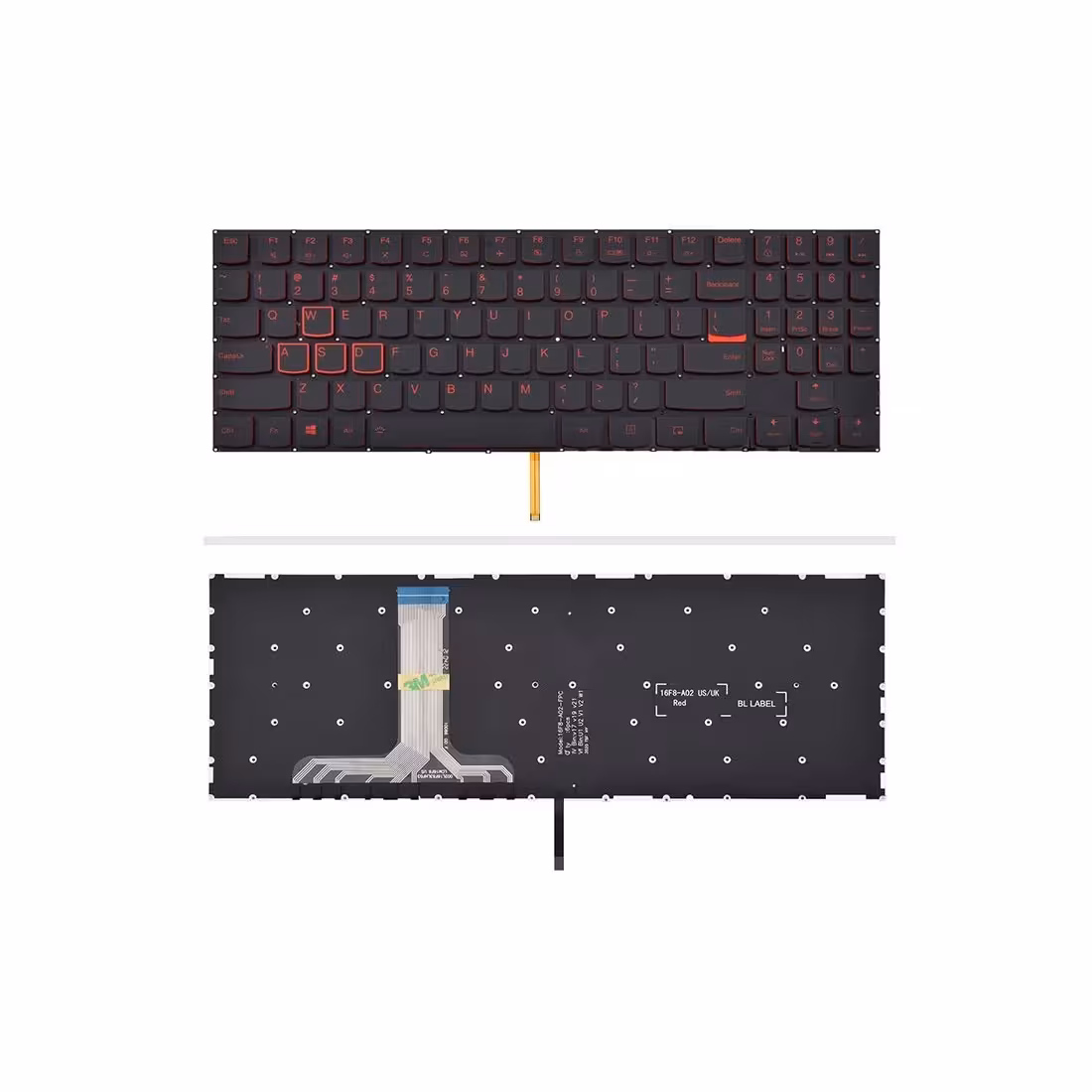 کیبورد لپ‌تاپ لنوو Y720-15IKB ( Legion | با بکلایت )