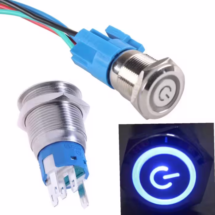 کلید فشاری مدل 3V-7V/ BLU