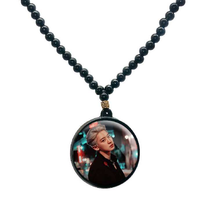 گردنبند پرمانه طرح exo کد pmd.13860 مدل دو طرفه