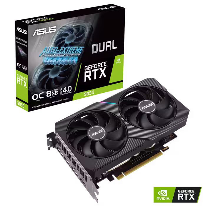 کارت گرافیک مدل RTX-3050 Dual O8GB ASUS ایسوس