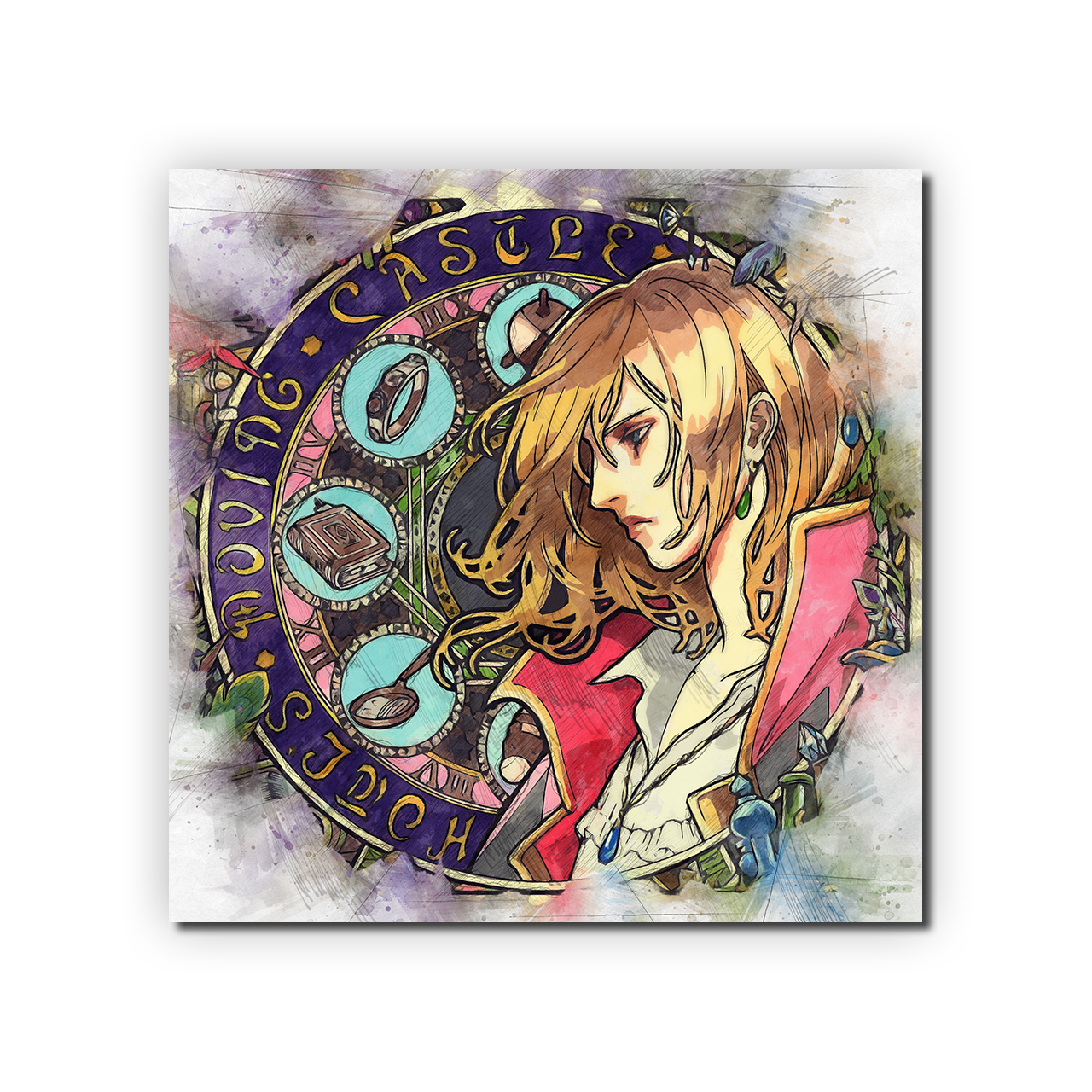 تابلو شاسی طرح نقاشی دیجیتال کد 030219