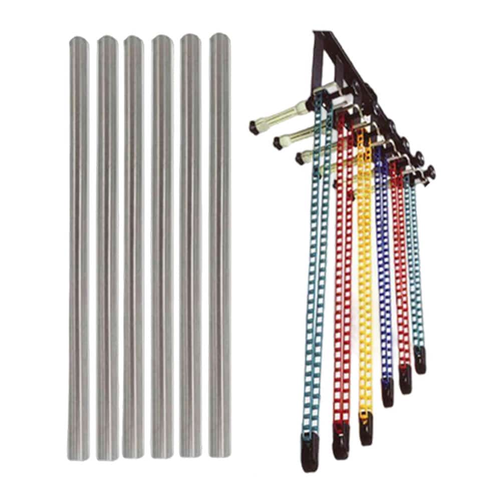 کیت پایه فون زنجیری شش تایی   لوله آهنی 3 متری