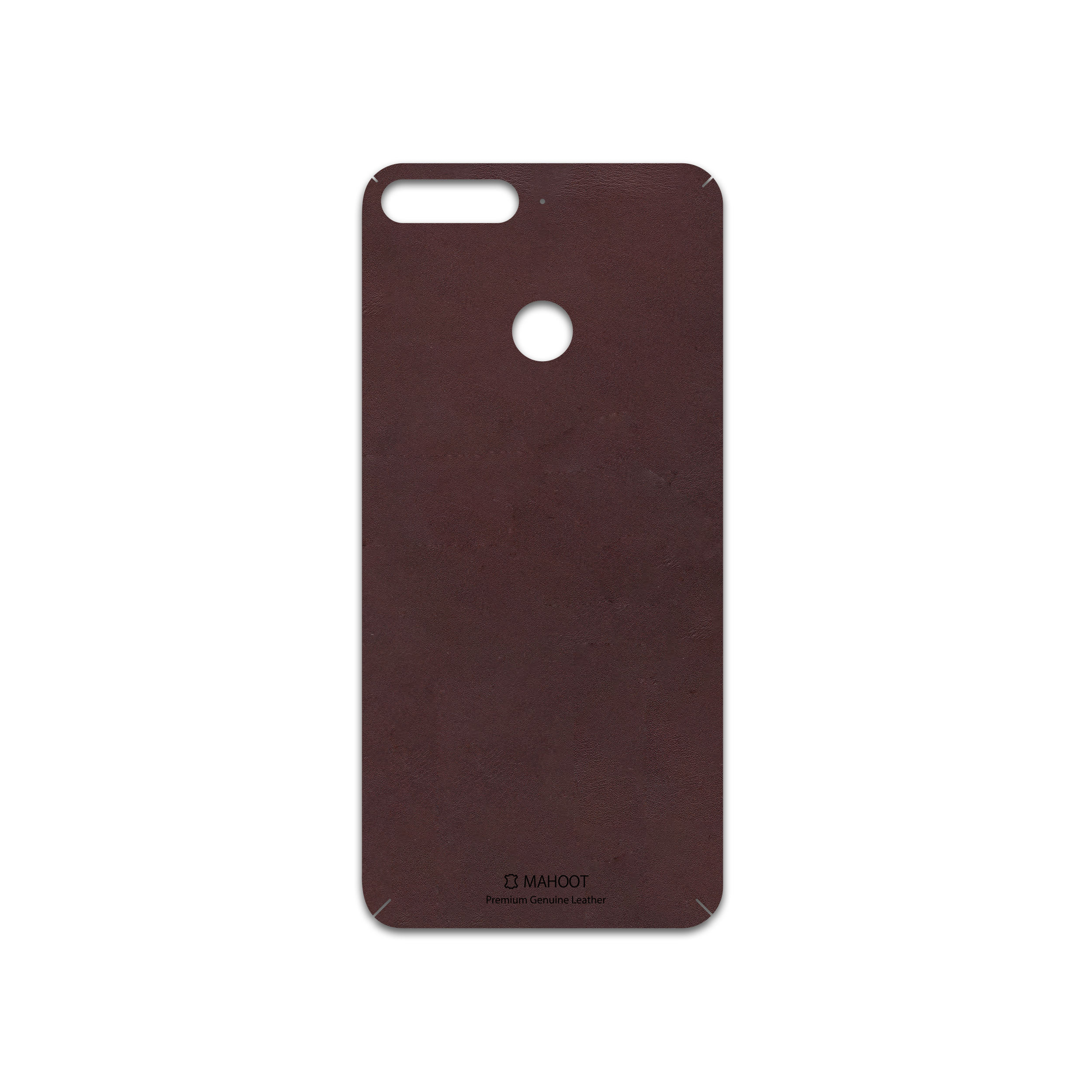 برچسب پوششی ماهوت مدل Matte-Dark-Brown-Leather مناسب برای گوشی موبایل آنر 7A