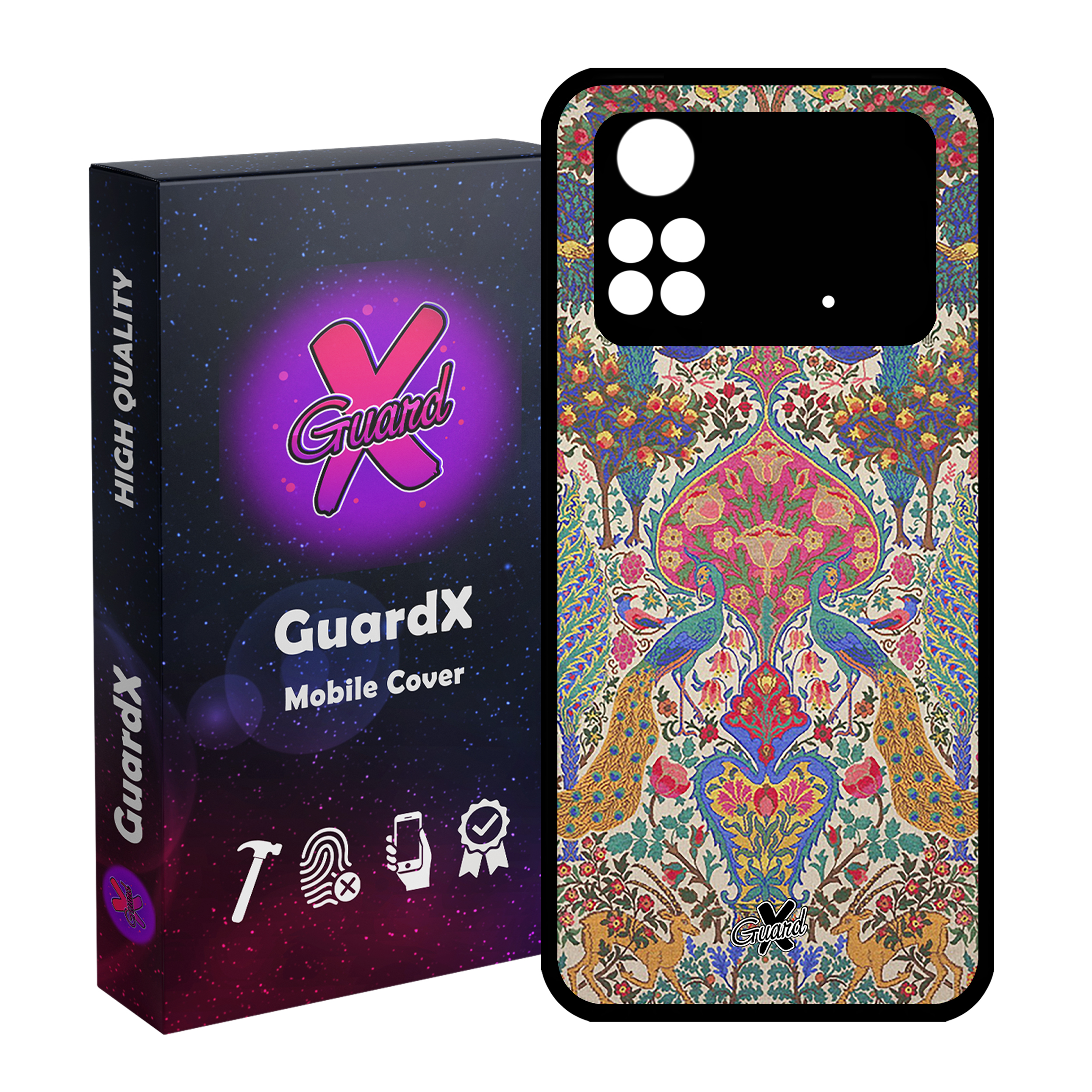 کاور گارد ایکس طرح سنتی مدل Glass10225 مناسب برای گوشی موبایل شیائومی Poco M4 Pro 4G