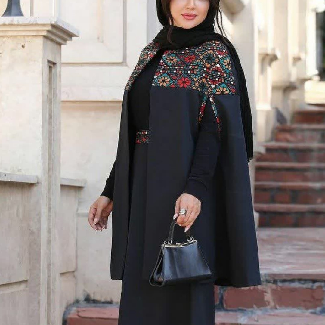 ست مانتو و پانچ مانتو شنل لاکچری دارای رنگبندی و سایز 36تا 56