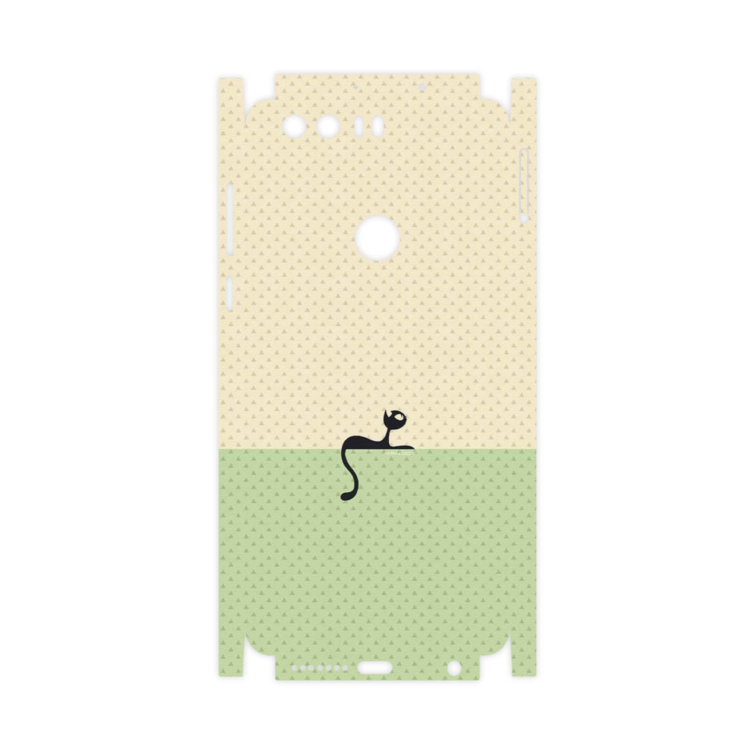 برچسب پوششی ماهوت مدل Minimal Internet Cat Icon-FullSkin مناسب برای گوشی موبایل آنر 8