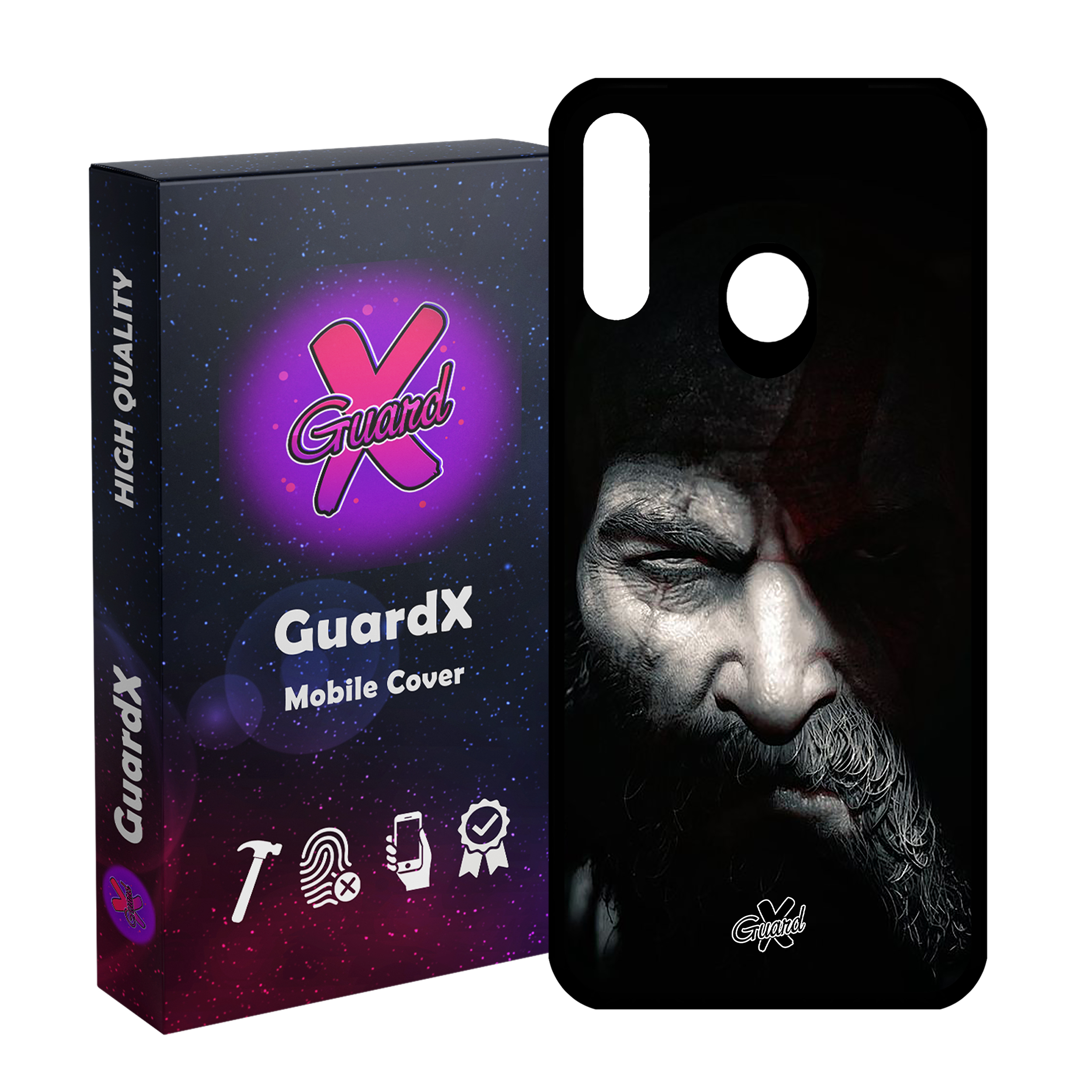 کاور گارد ایکس طرح God of War مدل Glass10418 مناسب برای گوشی موبایل سامسونگ Galaxy A20s