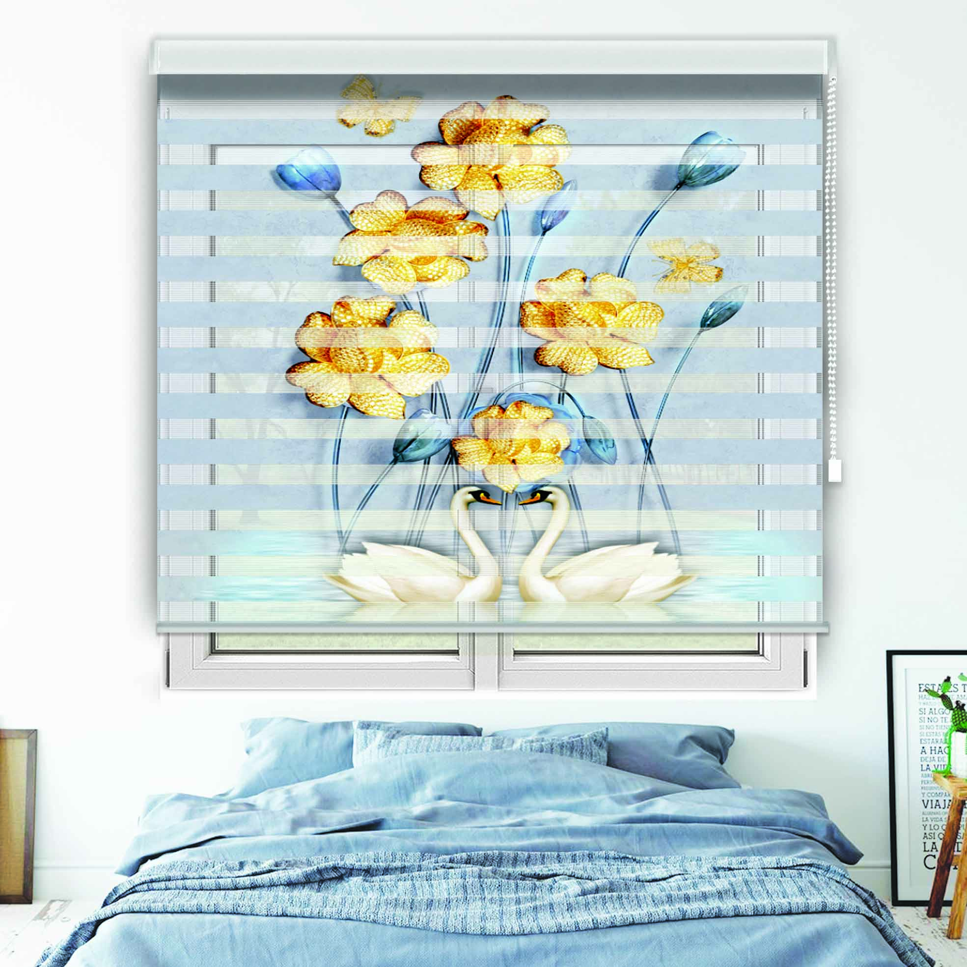 پرده زبرا مدل TD-21 سایز 135x200 سانتی متر