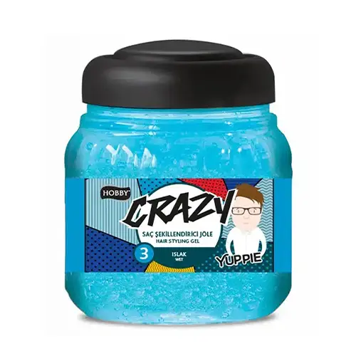 ژل موي خيس Yuppie سري Crazy شماره 3 هوبي 150 ميل