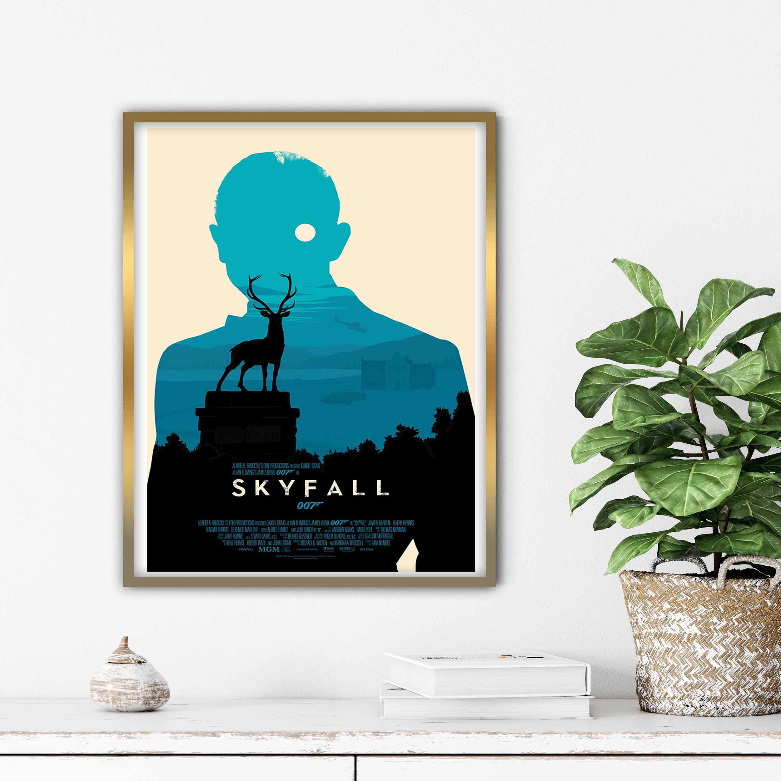 تابلو آتریسا طرح پوستر فیلم SKYFALL مدل AM083
