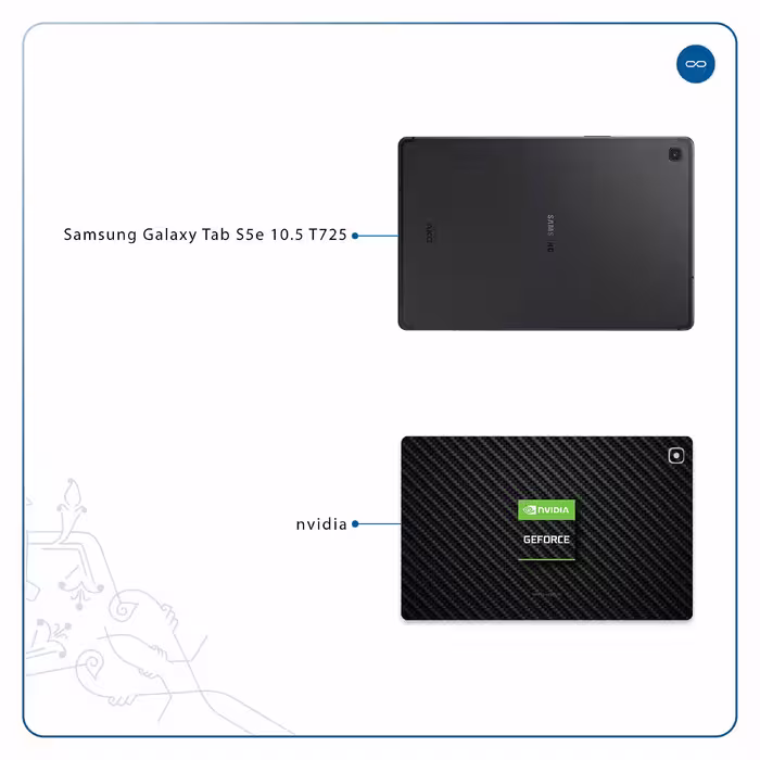 برچسب پوششی ماهوت مدل Nvidia Brand مناسب برای تبلت سامسونگ Galaxy Tab S5e 10.5 2019 T725