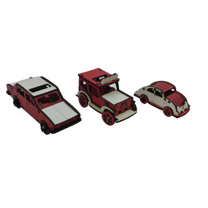 ماکت دکوری طرح ماشین ها 2 کد MA-4 مجموعه 5 عددی