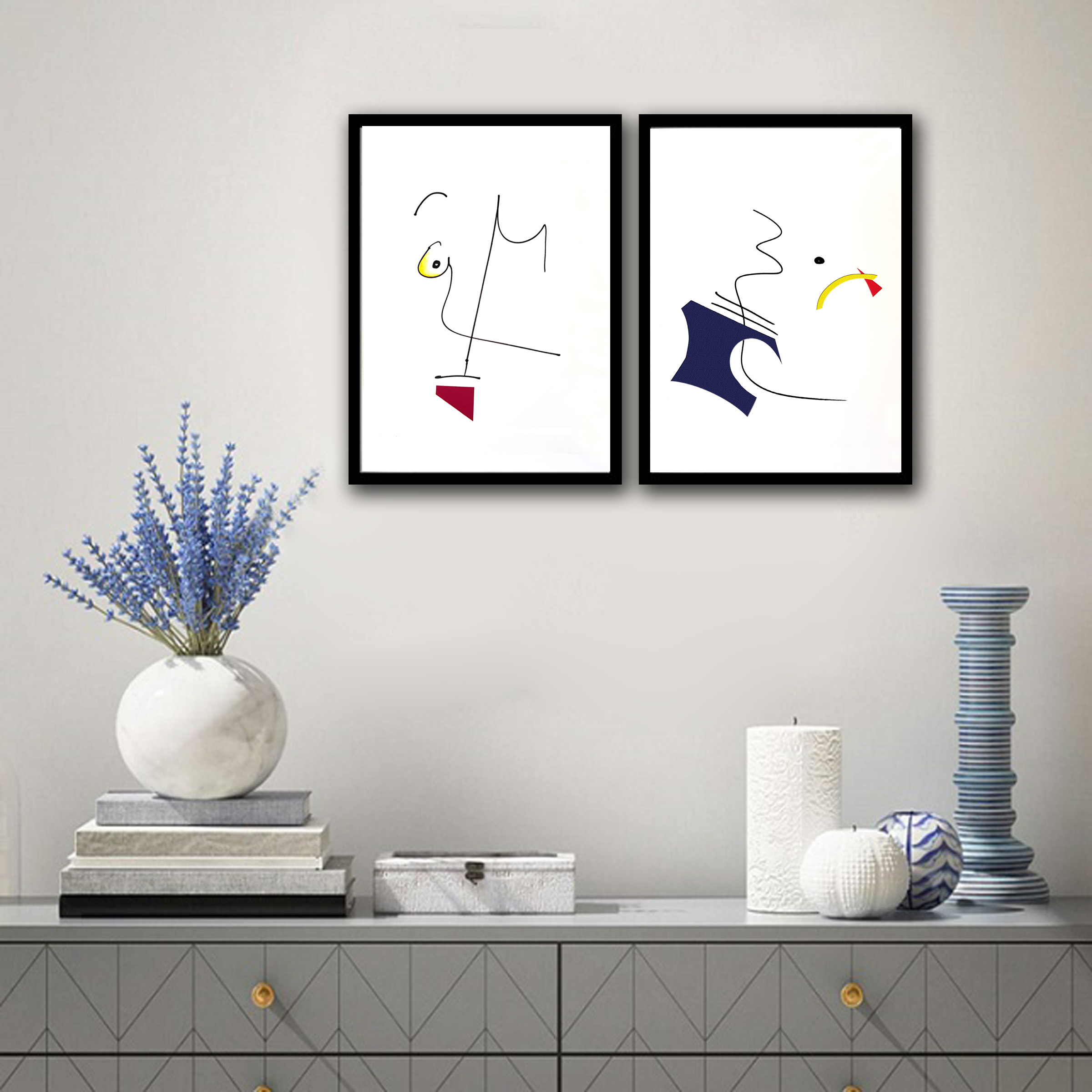 تابلو طرح صورتک کد 03 مجموعه دو عددی