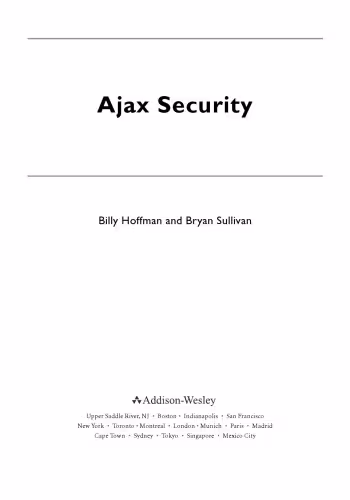 خرید و دانلود نسخه کامل کتاب Ajax security