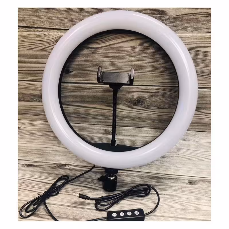 رینگ لایت سایز 30 همراه با پایه 2 متری هولدر نگهدارنده موبایل با قابلیت 360 درجه مناسبه عکاسی آرایشی محتوا (پس کرایه)