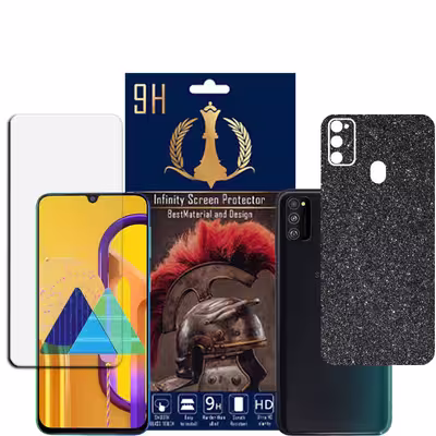 برچسب پوششی اینفینیتی مدل PRO MAX مناسب برای گوشی موبایل سامسونگ GALAXY M30S به همراه محافظ صفحه نمایش
