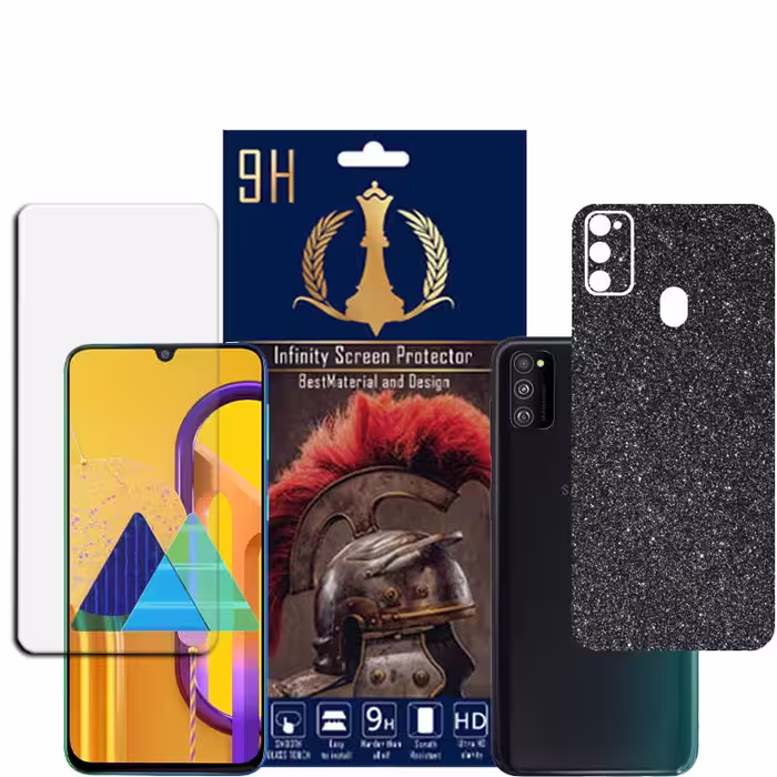 برچسب پوششی اینفینیتی مدل PRO MAX مناسب برای گوشی موبایل سامسونگ GALAXY M30S به همراه محافظ صفحه نمایش