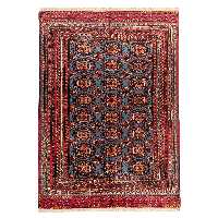 فرش دستبافت سه و نیم متری مدل ترکمن  کد  40.2600