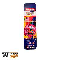 مدادرنگی 12 رنگ جعبه فلزی پارسیکار 885-12