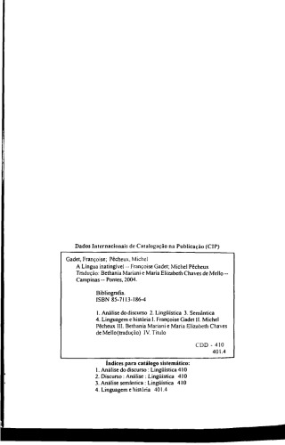 خرید و دانلود نسخه کامل کتاب A língua inatingivel o discurso na história da linguística