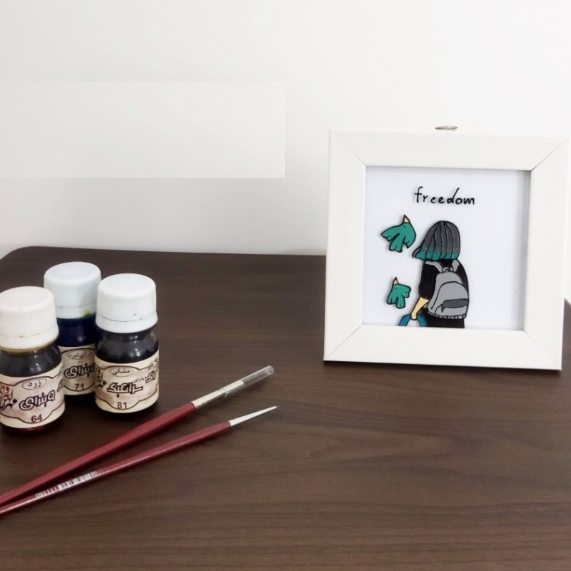 تابلو ویترای دخترونه شیک و مناسب تزئین اتاق 