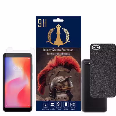 برچسب پوششی اینفینیتی مدل PRO MAX مناسب برای گوشی موبایل شیایومی REDMI 6A به همراه محافظ صفحه نمایش