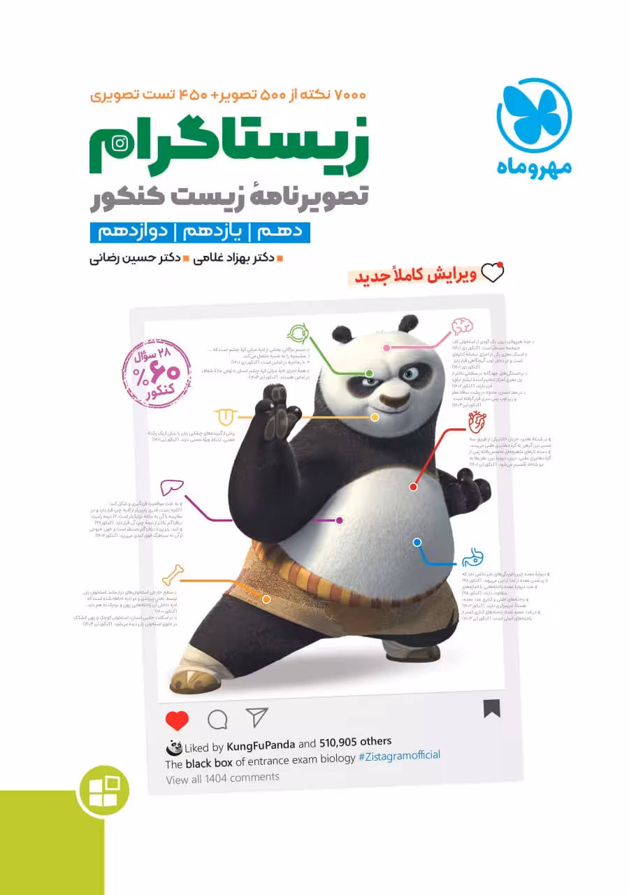 زیستاگرام تصویرنامه زیست شناسی کنکور مهروماه