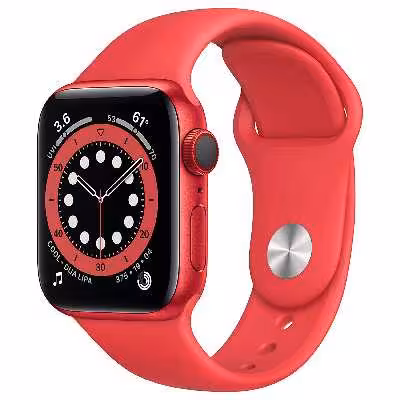 ساعت هوشمند اپل واچ سری 6 مدل 40mm Aluminum Case with  Sport silicone Band