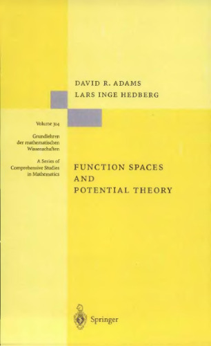 خرید و دانلود نسخه کامل کتاب Function spaces and potential theory