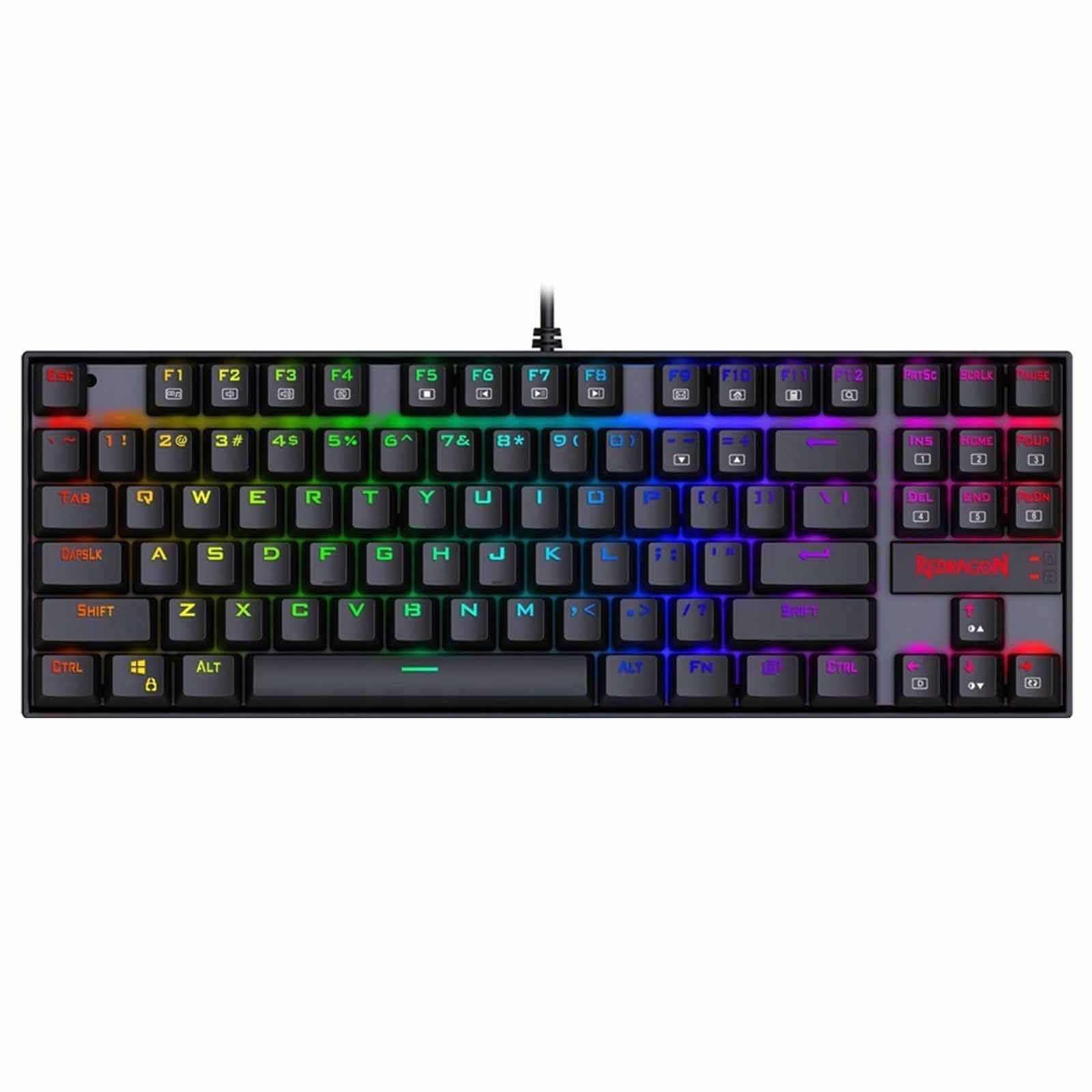 کیبورد گیمینگ ردراگون مدل Keyboard Gaming  Redragon K552 RGB white
