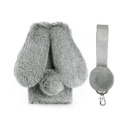 کاور مدل خرگوشی پشمالو مناسب برای گوشی موبایل هوآوی Y9 2019 به همراه بند