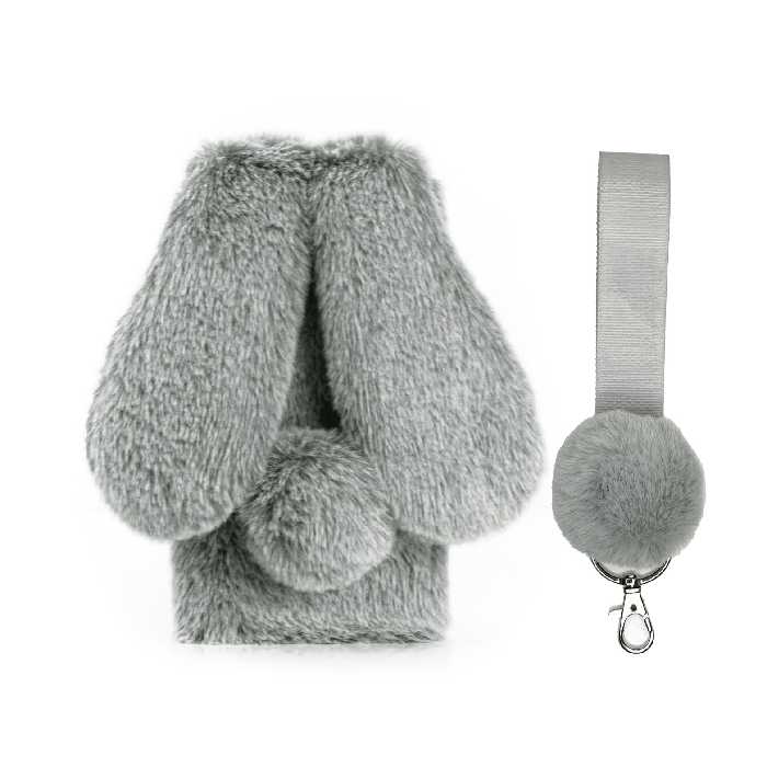 کاور مدل خرگوشی پشمالو مناسب برای گوشی موبایل هوآوی Y9 2019 به همراه بند