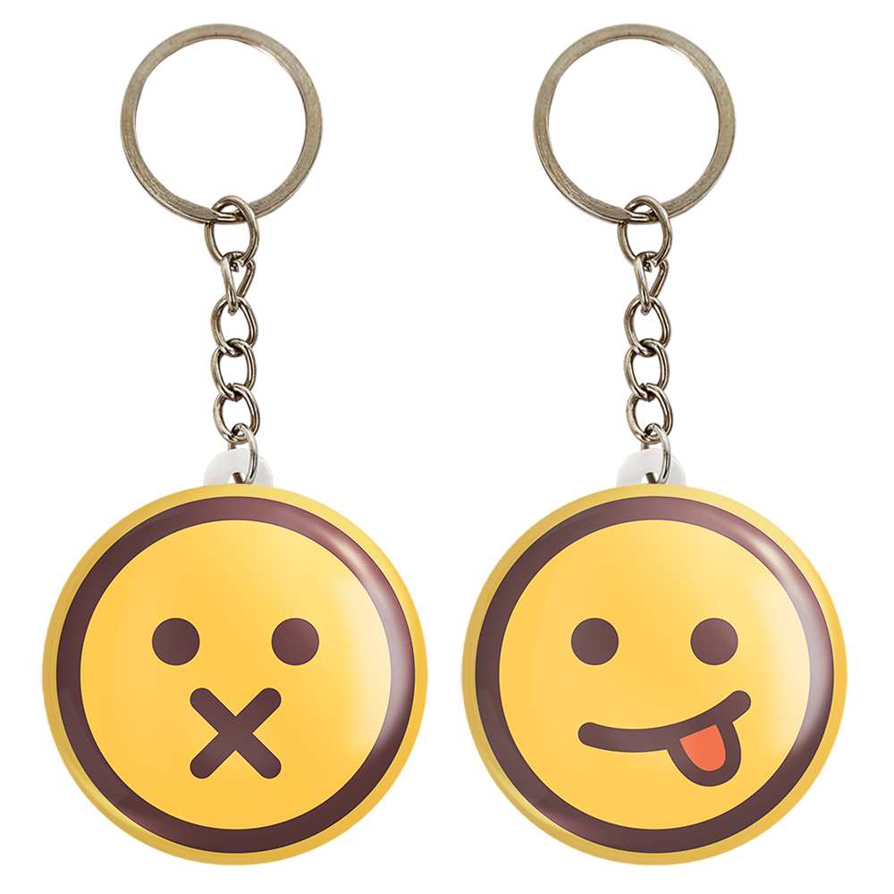 جاکلیدی خندالو مدل ایموجی کد 53825381 مجموعه 2 عددی