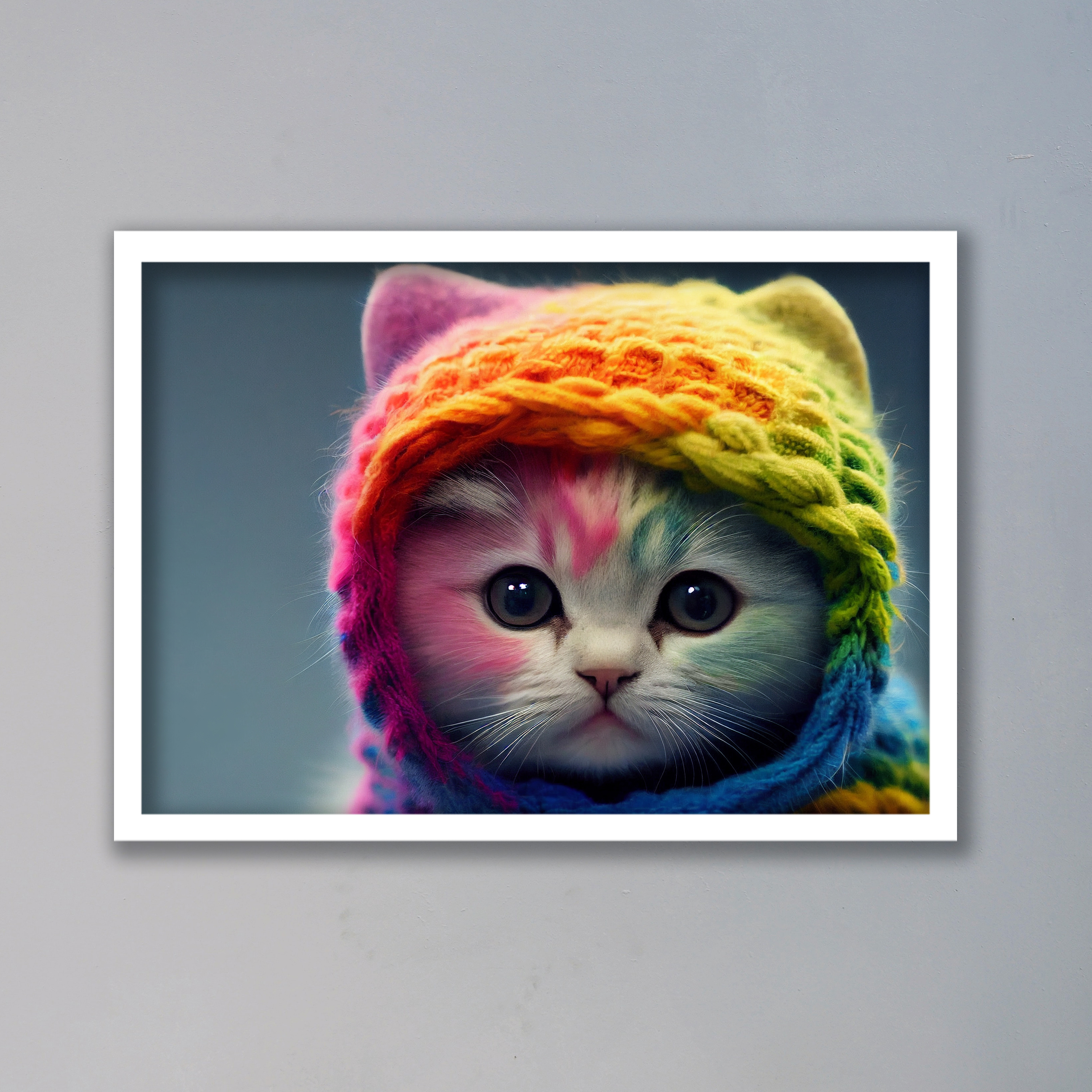 تابلو مدل گربه رنگی کد LA-G10177