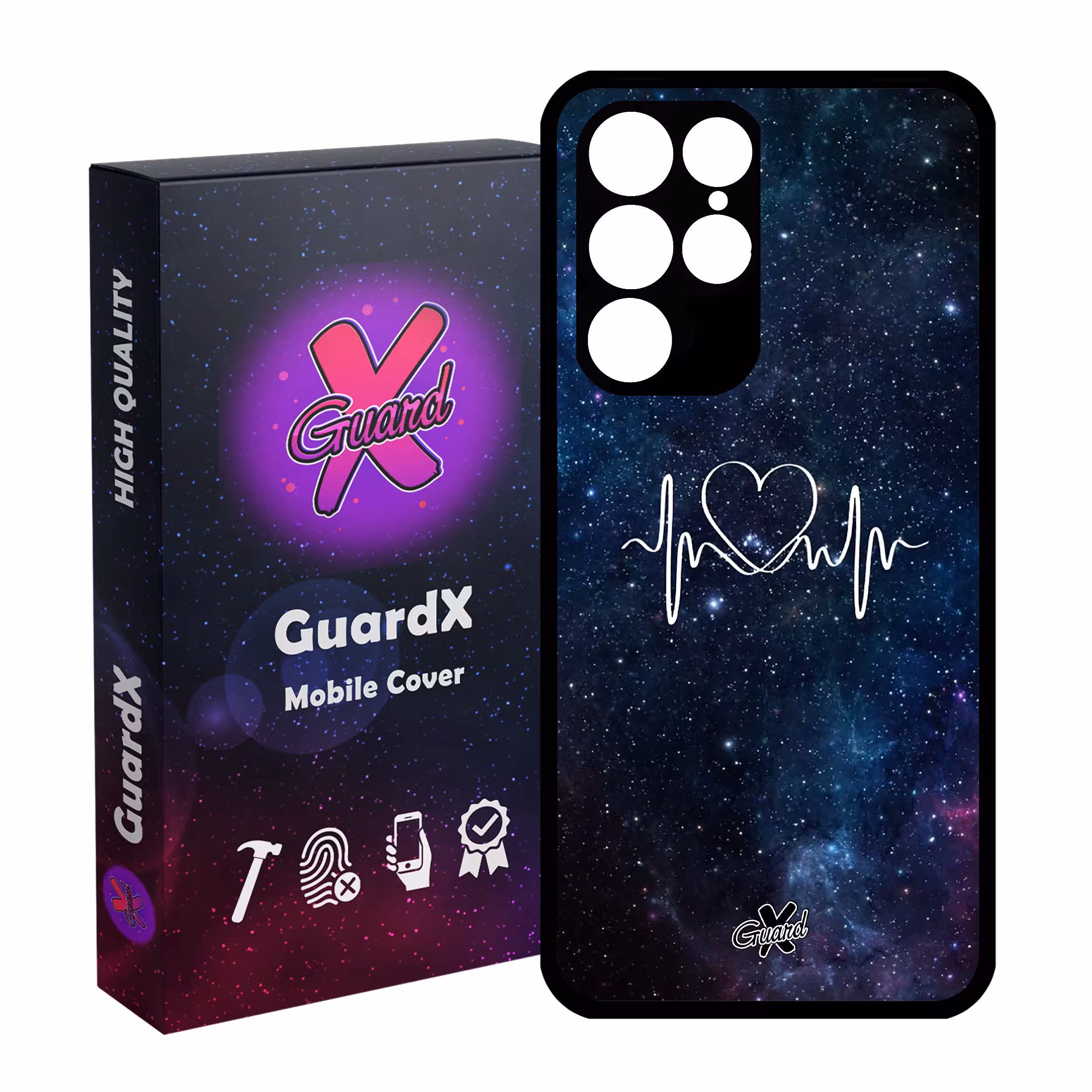 کاور گارد ایکس طرح Love مدل Glass10114 مناسب برای گوشی موبایل سامسونگ Galaxy S22 Ultra