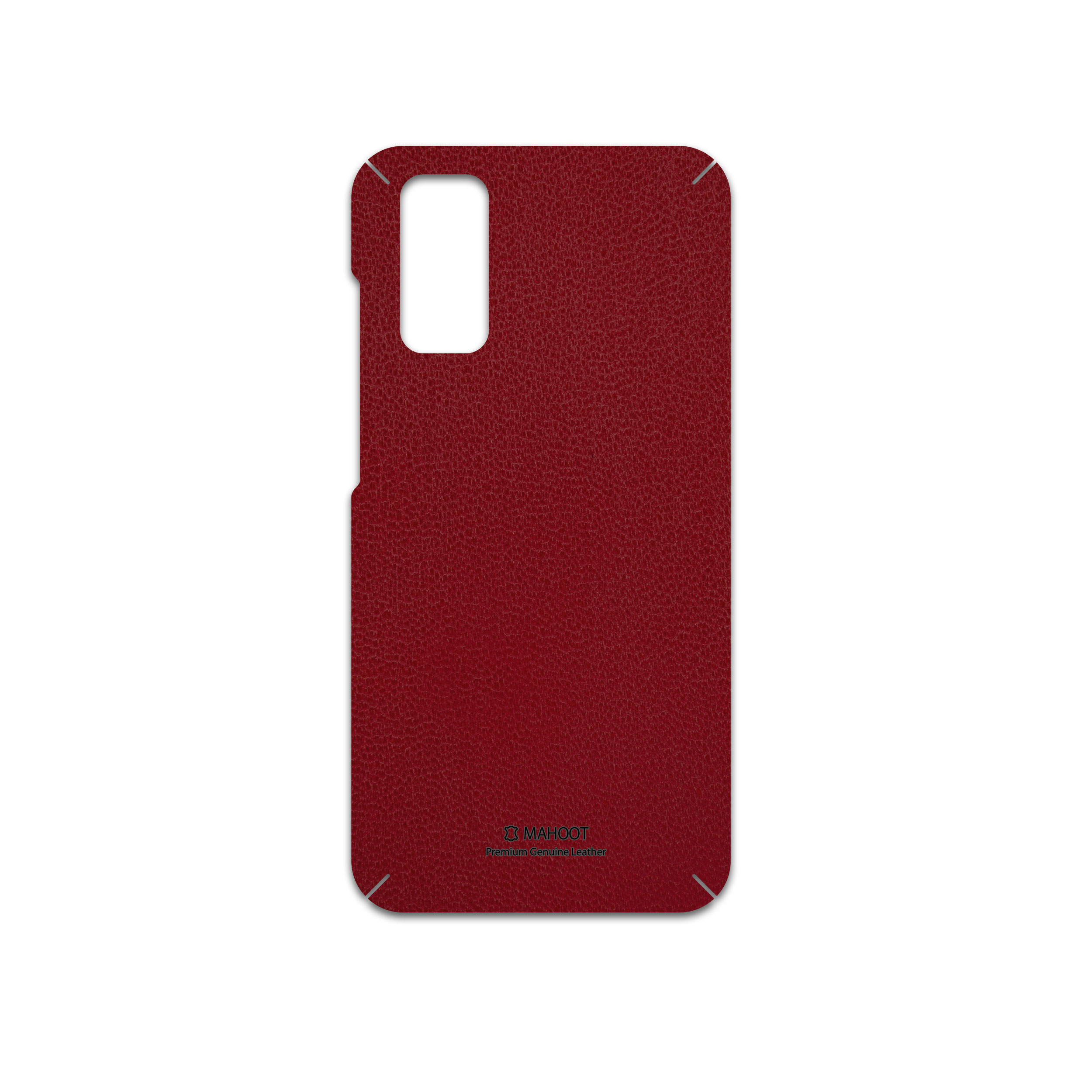 برچسب پوششی ماهوت مدل Red-Leather مناسب برای گوشی موبایل سامسونگ Galaxy S20