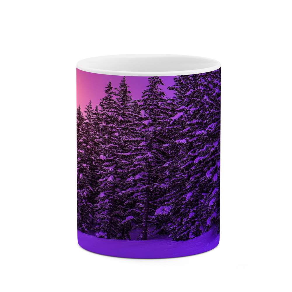 ماگ کاکتی طرح منظره برفی مدل mgs15102