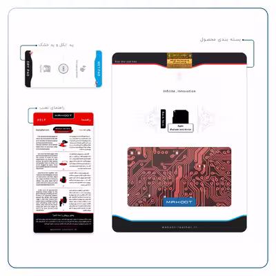 برچسب پوششی ماهوت مدل Red Printed Circuit Board مناسب برای تبلت اپل iPad mini 2012 A1432
