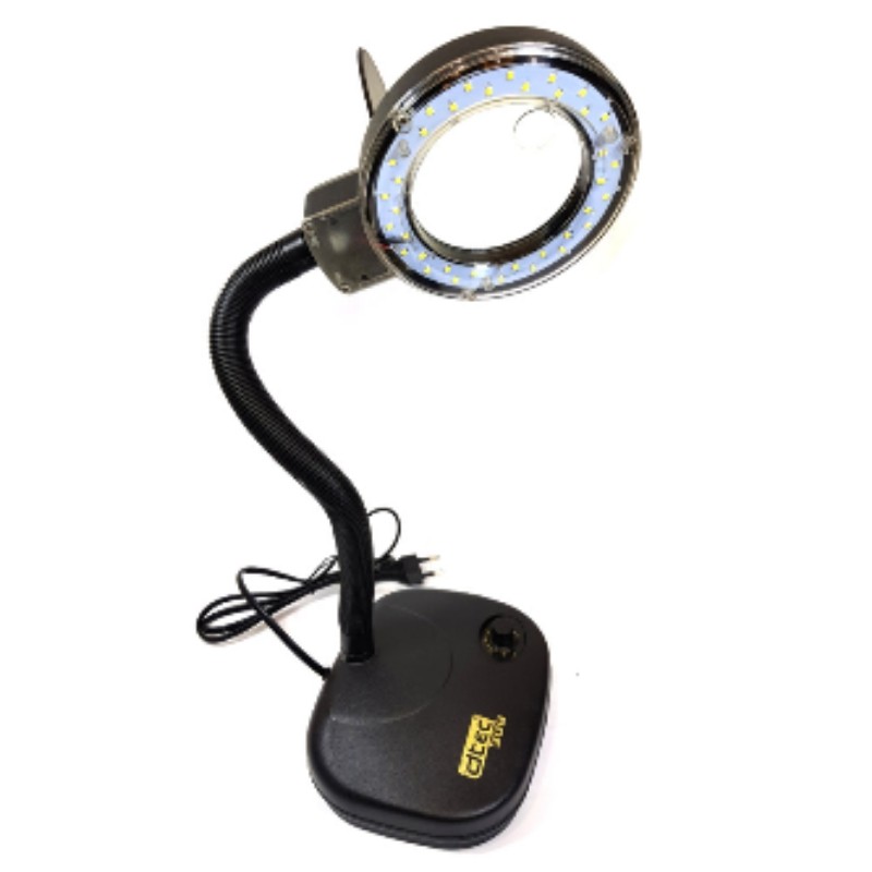 ذره بین پایه دار رومیزی خرطومی مدل 308-LED

