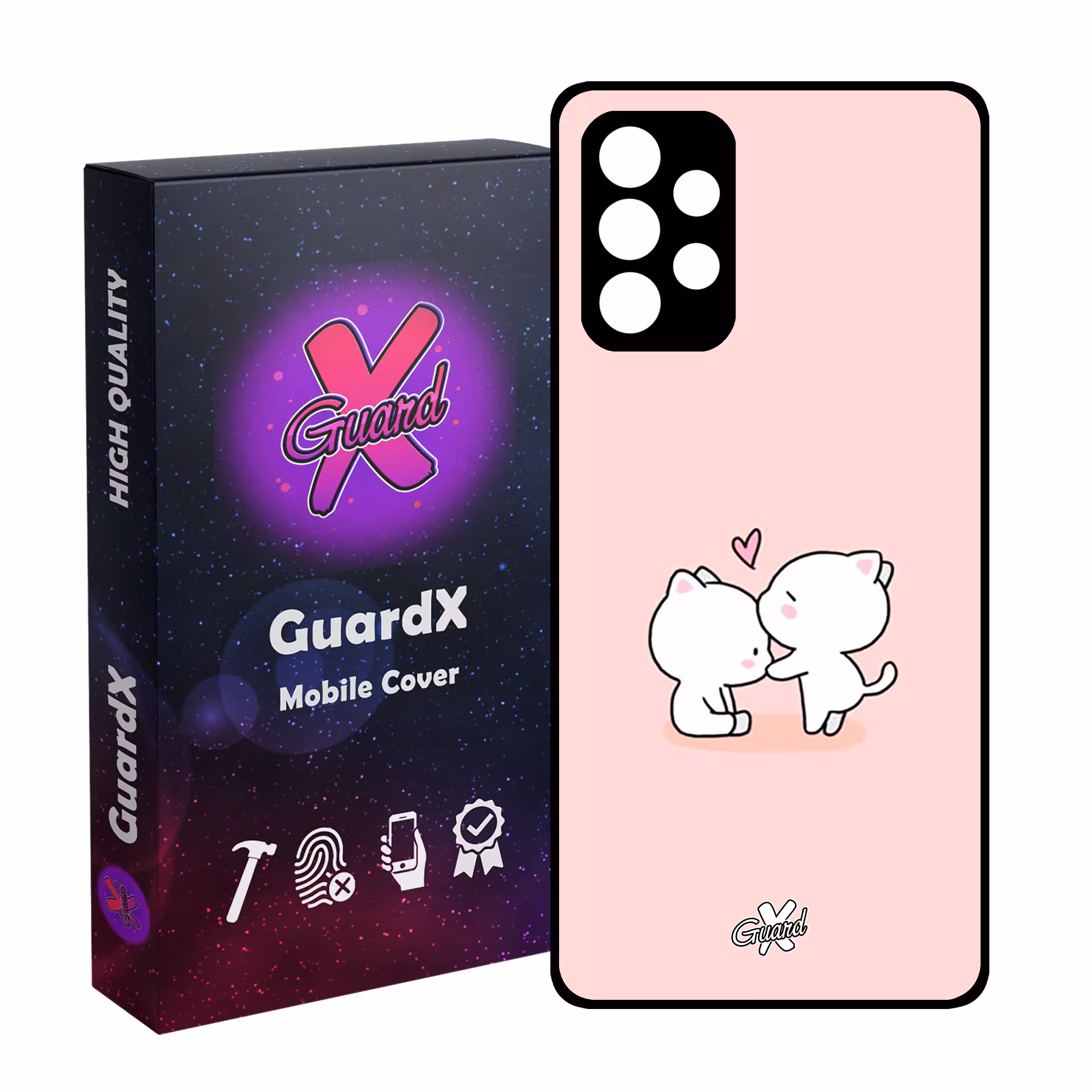 کاور گارد ایکس طرح عشق مدل Glass10373 مناسب برای گوشی موبایل سامسونگ Galaxy A13 4G